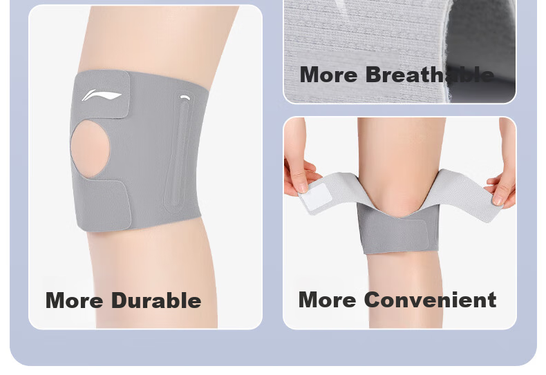 Li-Ning Knee Brace for Meniscus Injury, Sports-Specific Patellar Strap, Running, Summer Ultra-Thin, Hiking, Badminton Knee Protector 10