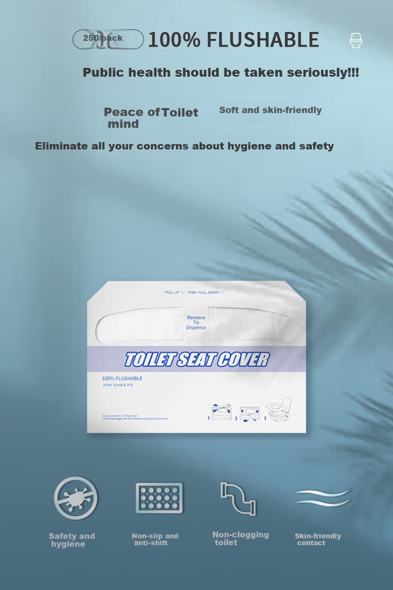 Xingfang Disposable Toilet Seat Covers, Soluble Water-Soluble Toilet Seat Pads for Postpartum Women, 250 Sheets 1