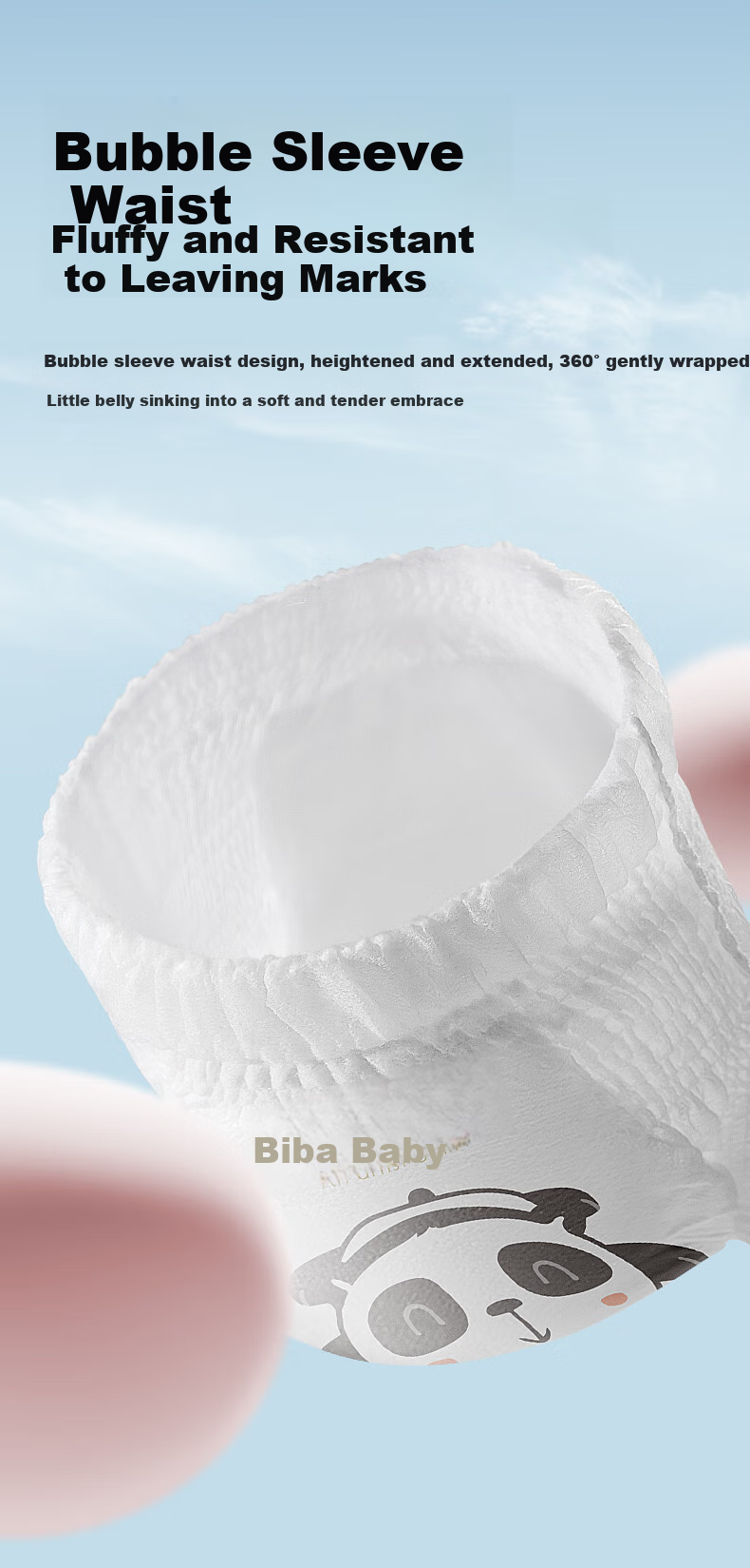 Bibabaobei Panda Pull-Up Diapers, Size L, 34 Pieces (9-14kg), Pants-Style Diapers, Skin-Friendly And Soft, Ultra-Thin Breathable Pangda 10
