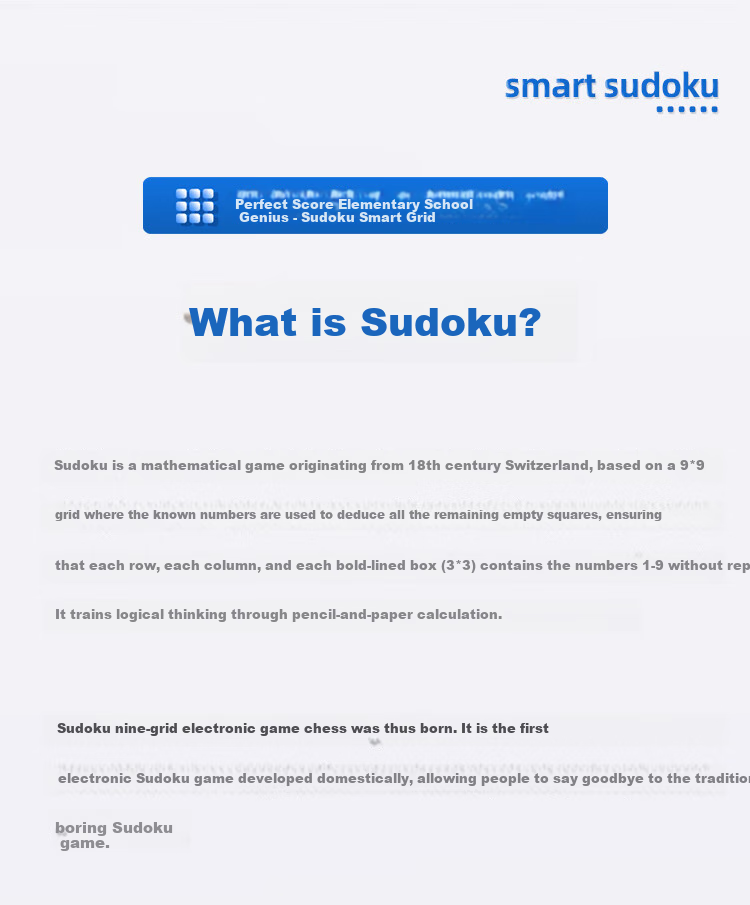 Manfenxiaoxueba Sudoku Ladder Training Machine, Mathematical Logic Thinking Learning Machine, Nine-Grid Digital Chessboard, Children's Educational Toy 3
