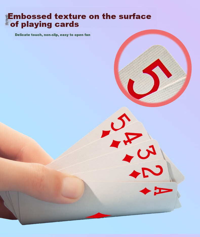 Diaoyu Guandan Special Playing Cards with Black Core, Thickened Anti-Peeping Guandan Entertainment Durable Tabletop Card Game, 20 Decks Blue NO.98 3