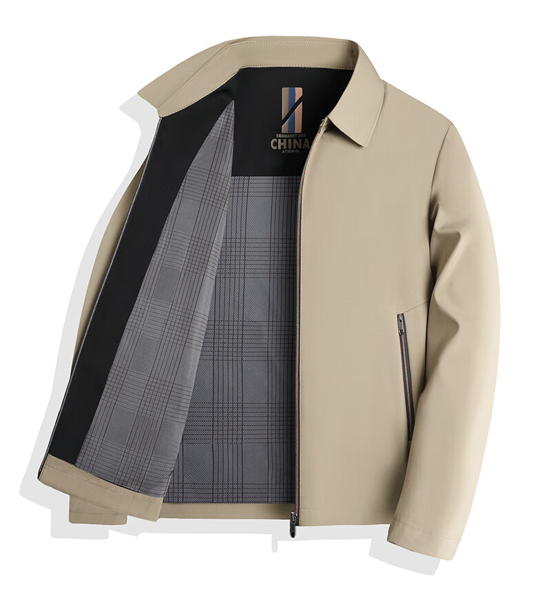 TUCANO Men's Spring Autumn Business Lapel Jacket Middle-aged and Elderly Father's New Year Clothing Outerwear 5