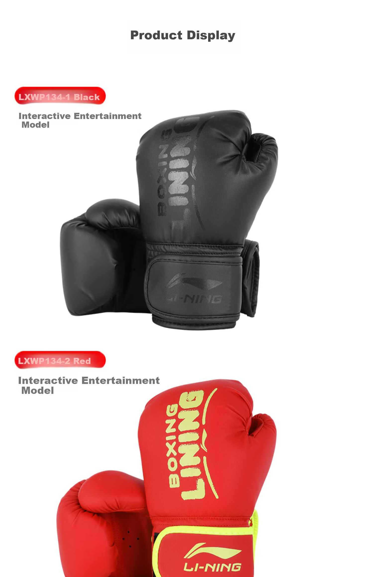 Li-Ning Children's Boxing Gloves, Boxing Training Equipment, Youth Sanda Competition Exercise, for Boys And Girls, Taekwondo, Black 6OZ 13