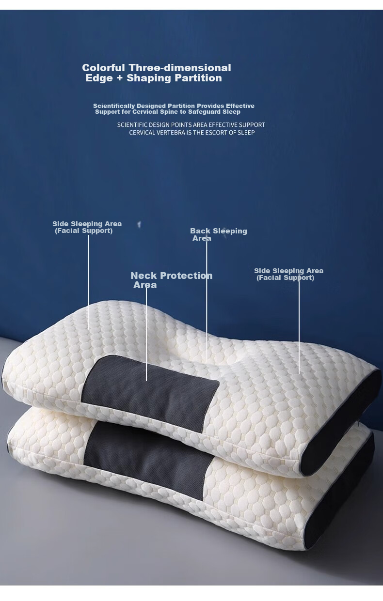 Grace Pillow Shaping Pillow, 7A Antibacterial Star-Rated Hotel Home Water Cube SPA Pillow, Single One Piece, 45*70cm 9