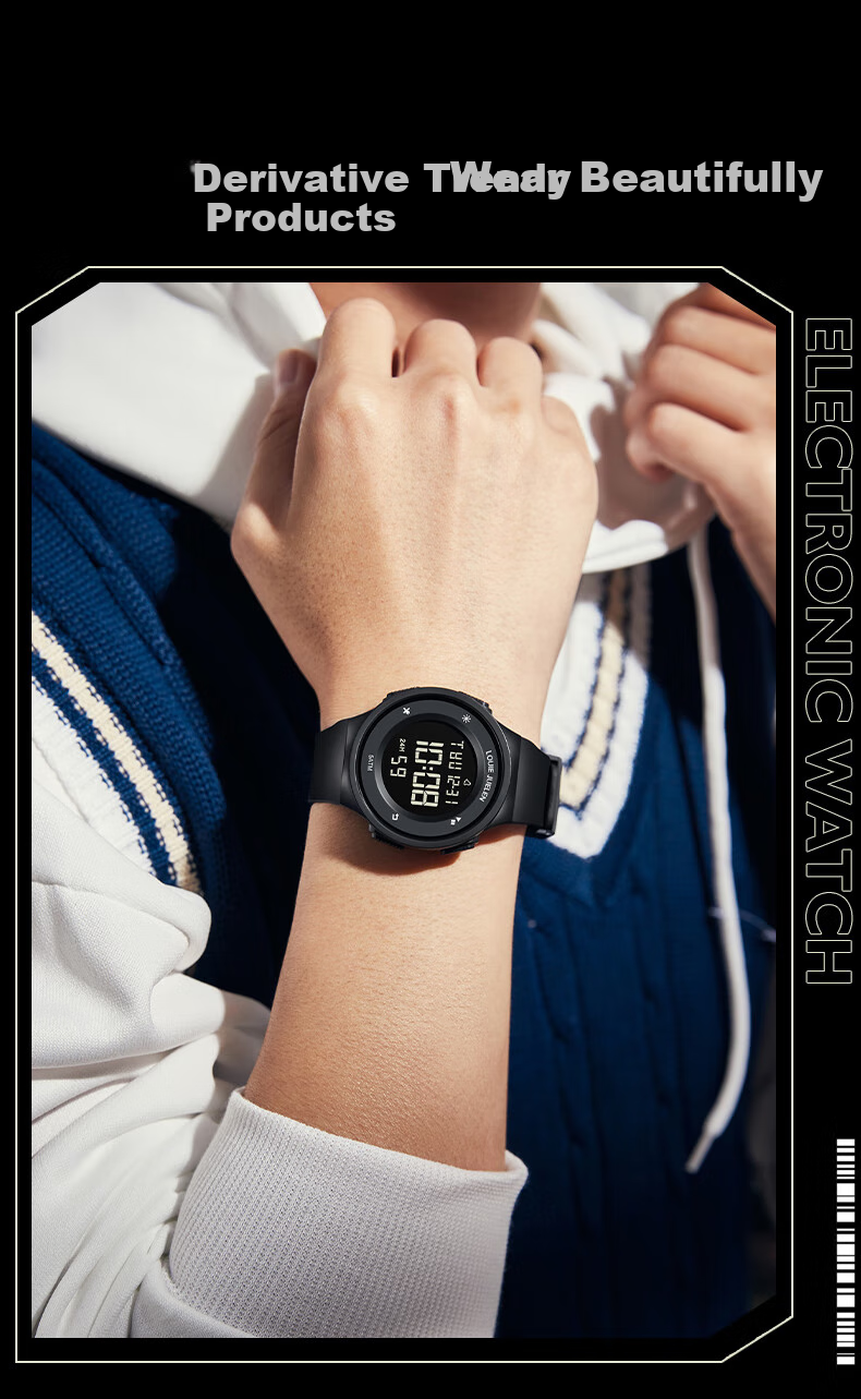 GEORGCOUNT 2025 New Watch for Men, Teenagers, Middle And High School Students, Men's Sports Multi-Functional Children's Electronic Watch for Boys 3