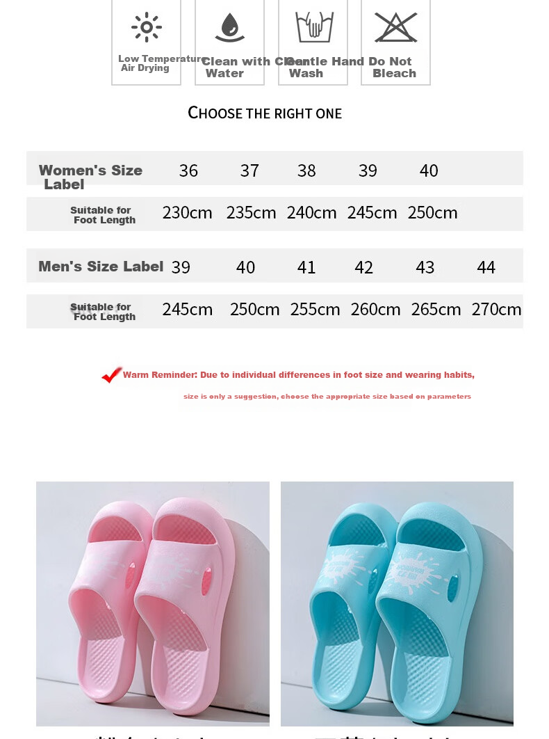 Huili Milk Pure Color Trendy Slippers, Indoor And Outdoor Bathroom Fashionable Thick Soft Sole Beach Sandals, Men's HL01561, Black, Size 44 8