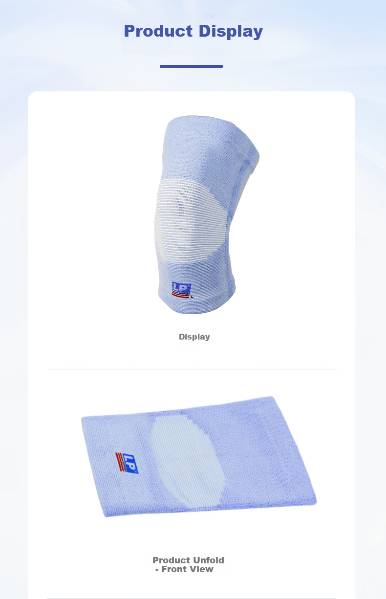 LP 961 Knitted Knee Pads, Breathable, Comfortable, Soft, Outdoor Sports Running Knee Joint Protection, Cold-Proof, Heat-Retaining Gear, Two-Piece Set, Size S 13