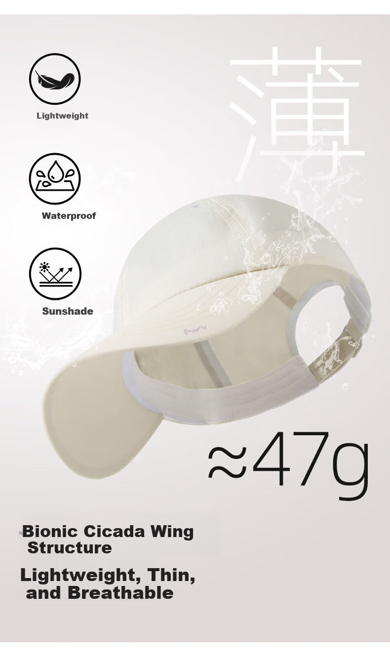 CACUSS Women's Duckbill Cap Summer Outdoor Sports Breathable Sunshade Baseball Cap Lightweight Water-Repellent Sun Protection Hat - Lan Grey 5