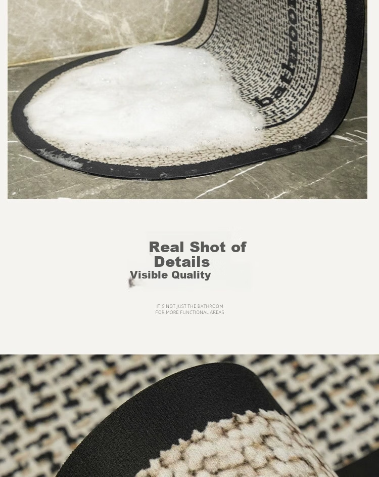 Fanyejia Bathroom Mat, Diatomaceous Earth Water-Absorbing Mat, Non-Slip Mat for Bathroom Entrance, Foot Mat, Washroom Carpet, Door Mat 8