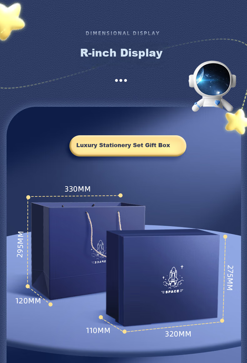 Jinzhi [With Watch] Astronaut Stationery Set, Elementary School Student Supplies, Middle School Children's Day School Supplies, Back-To Timer, School Supplies for Boys, Children's Blind Box Birthday Gift 5
