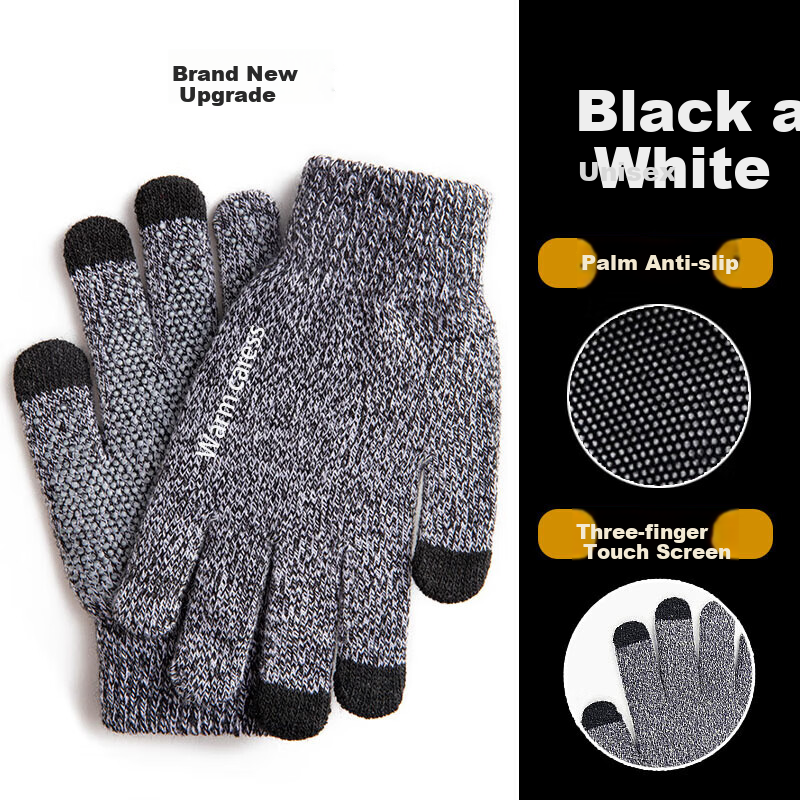 BWNK Winter Gloves, Windproof And Cold-Resistant, Warm, for Skiing, Driving, Cycling, Thickened Gloves, Suitable for Both Women And Men in Winter