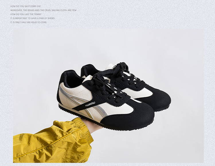 Global Black German Training Shoes Niche Design Casual Sneakers 2026 Spring New Campus Versatile Lightweight Women's Shoes 3