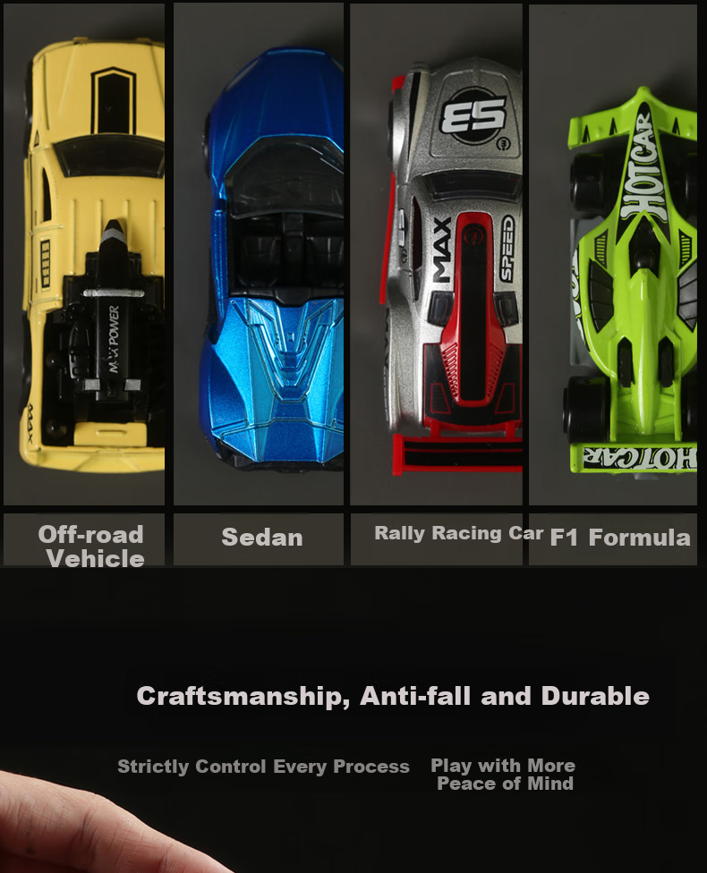 Kaikaxi 50 Alloy Car Models, Realistic Racing Cars, Collectible Toys for Children, Birthday Gift for Boys 4