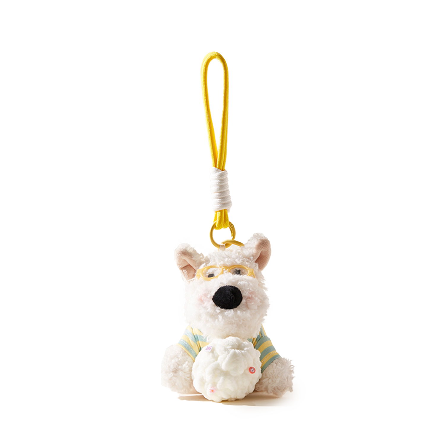 Imiwa Cute Ice Cream West Highland White Terrier Dog Pendant Backpack Keychain Bag Charm Children's Day Gift