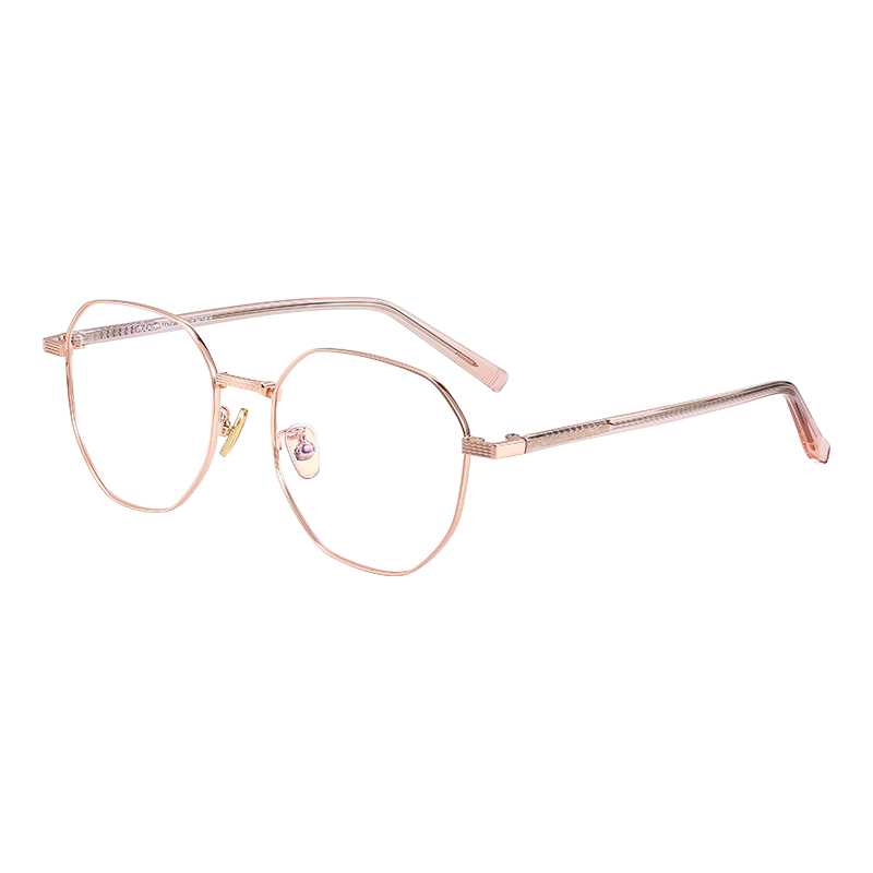 Pulais Anti-Blue Light Myopia Glasses for Women, Fashionable No-Makeup Glasses for Men, Large Frame Internet Celebrity Style, Face-Slimming Effect, Can Be Fitted with Lenses 9050