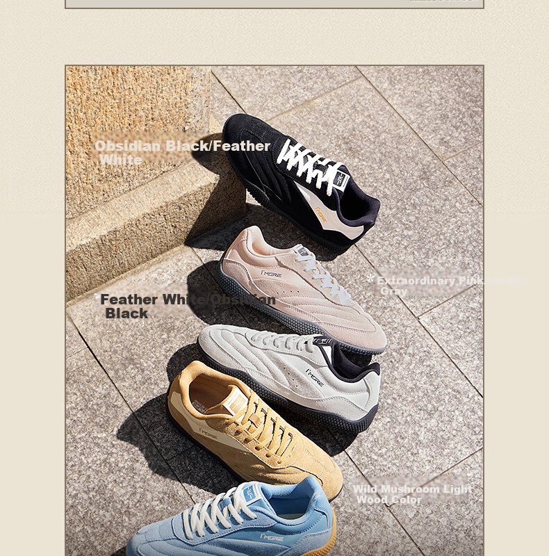 361° Sports Flat Shoes 2 Spring Summer Miu Series Women's Thin Sole T-Strap Derby Casual Sneakers 682626710F-5 14