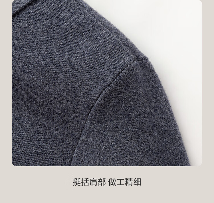 Antonio 600g Heavyweight Thickened 100% Wool Sweater Business Casual Men's Polo Shirt Autumn Winter Thick Knitwear 9