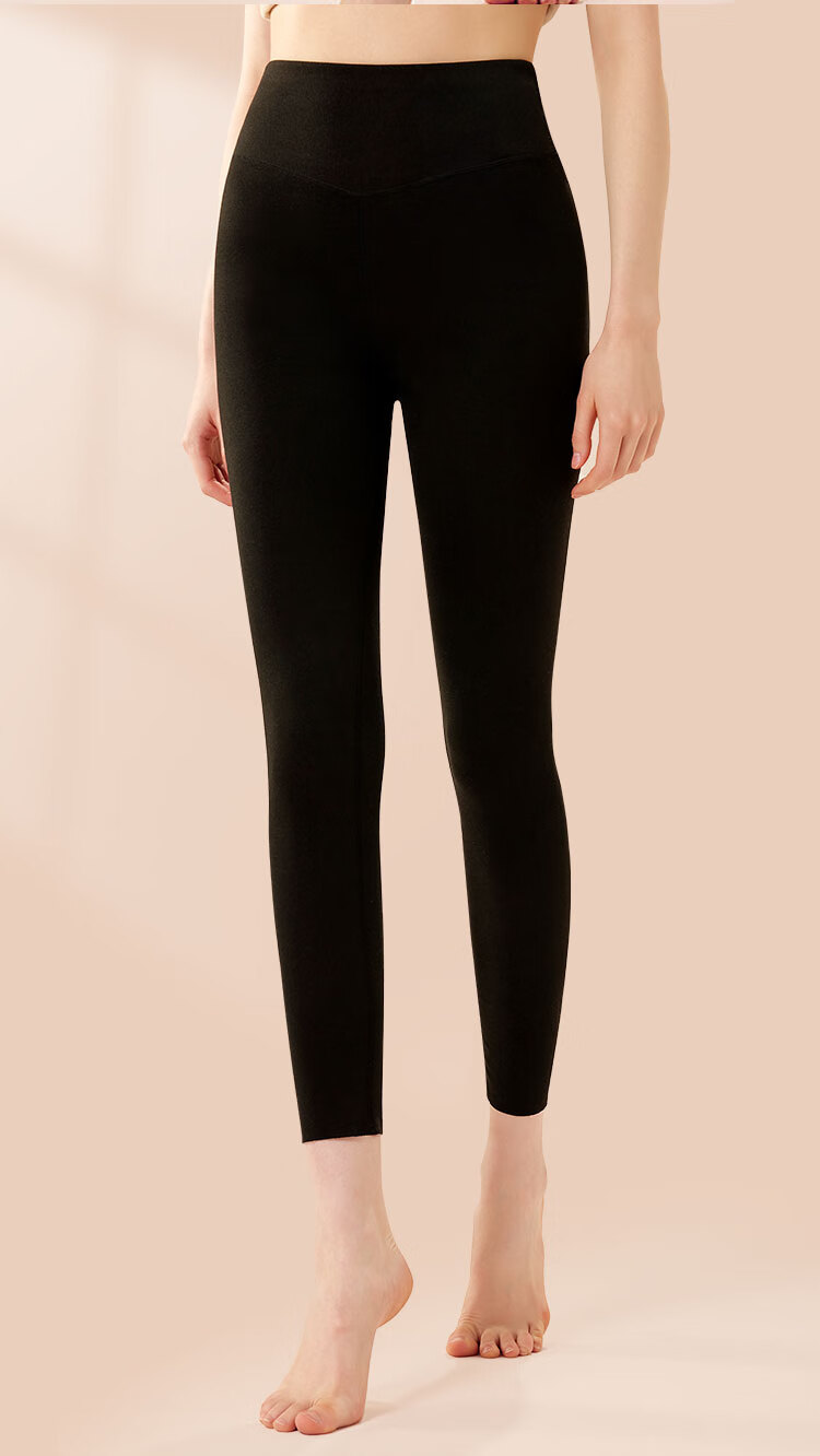 Nanjiren Wool And Silk Blend Women's Thermal Underwear, Seamless German Velvet Thin Slim-Fit Base Layer Leggings, Purple, Size M 14