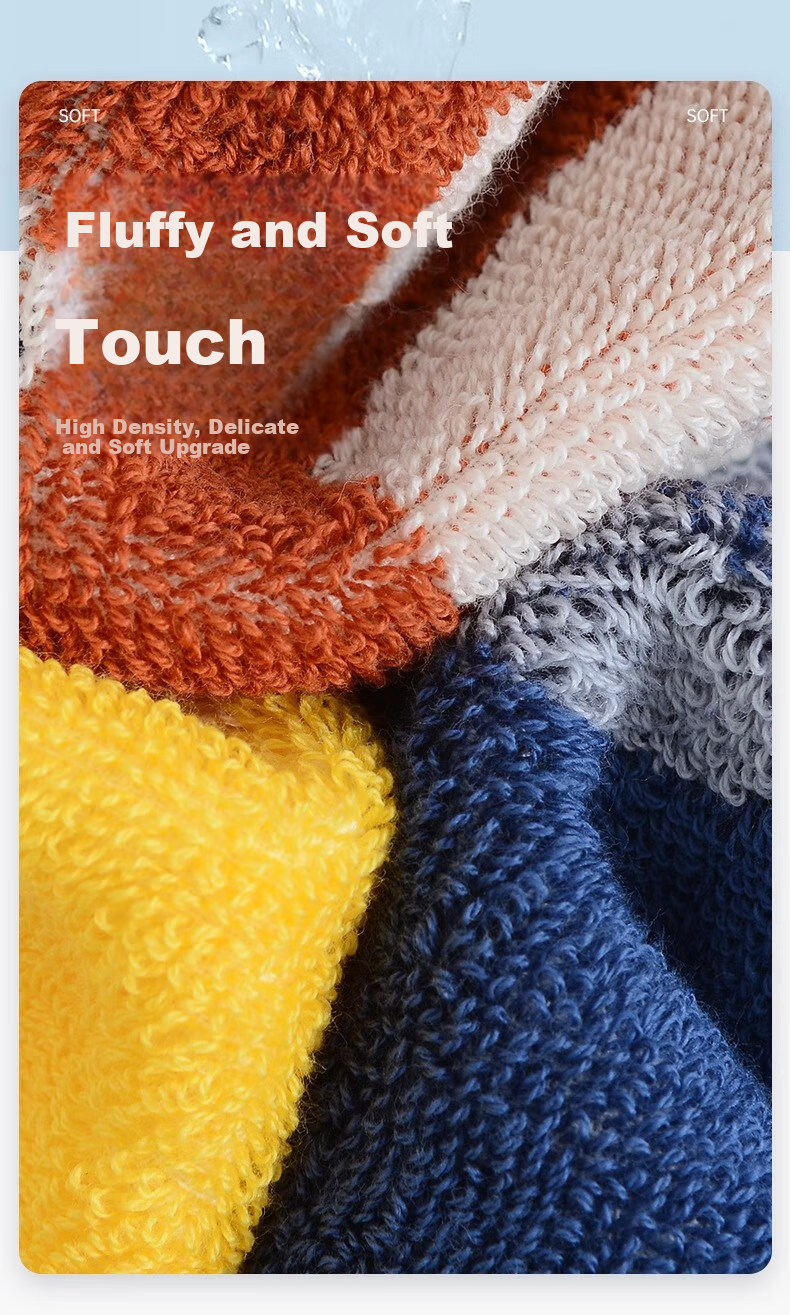 Grace Pure Cotton Towel, Combed And Siro Spun, Awakening Forest Cartoon Design, All-Cotton Household Face Towel, Absorbent for Sports, Brown + Yellow 5
