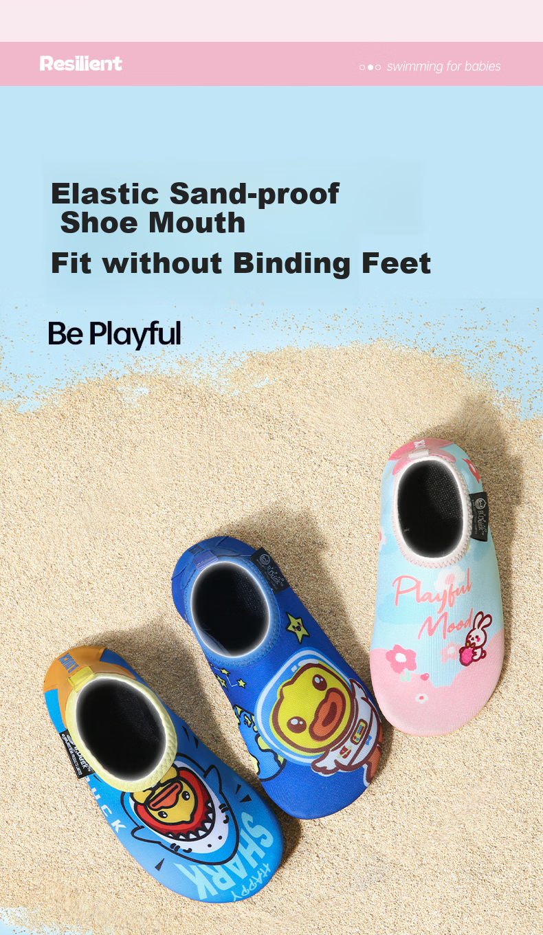 B.Duck Children's Beach Shoes for Boys And Girls, Swimming Shoes with Non-Slip, Breathable, Anti-Puncture Design for Outdoor Stream Trekking 2