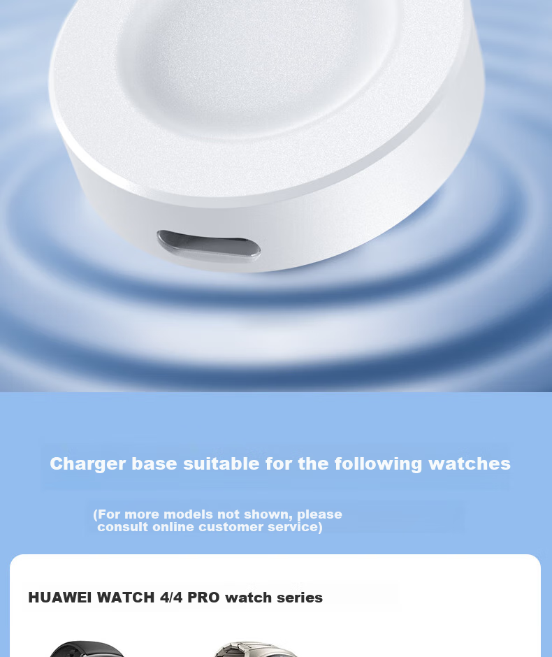 Shishan Magnetic Charging Dock Compatible with Huawei Watch GT6/3Pro/4Pro/GT5Pro/GT5/GT2Pro/D2/Huawei D2/D Charger, Fast Charging Base 3