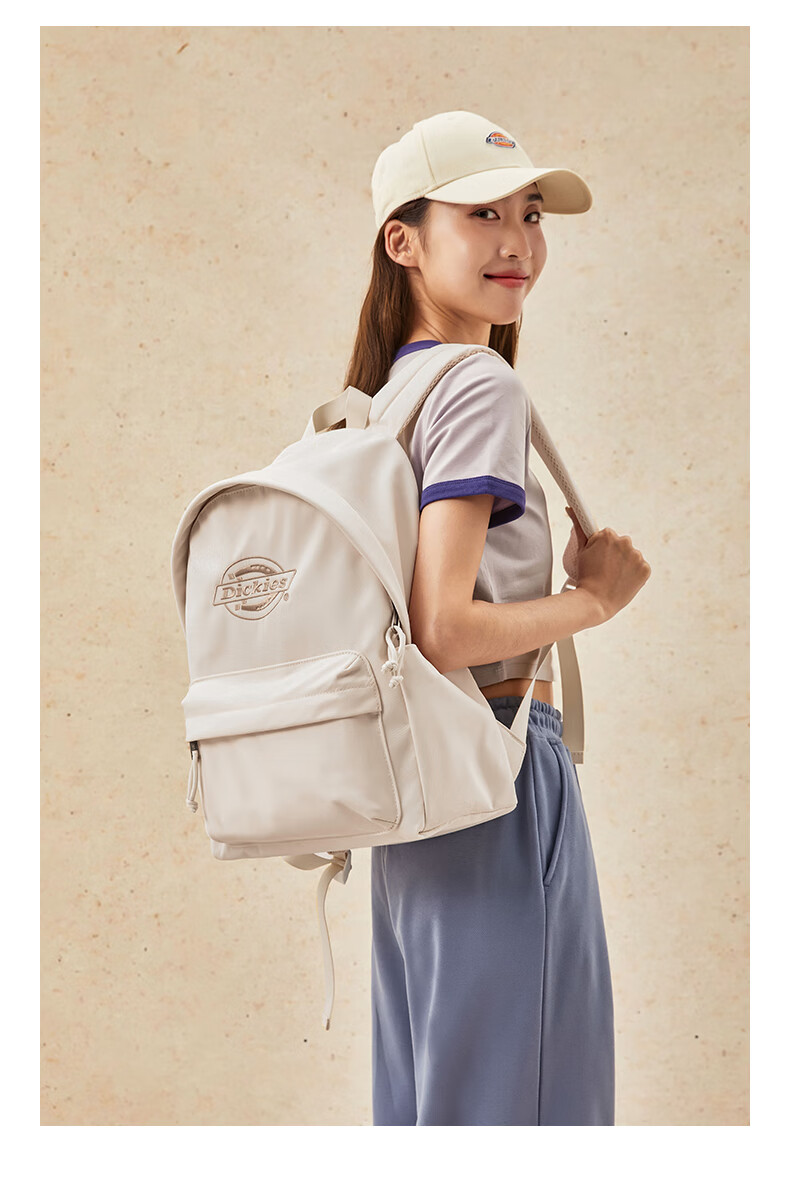 Dickies Large Capacity Backpack Travel Laptop Commuter Bag Fresh Style School Bag for College and High School Students Pink 20