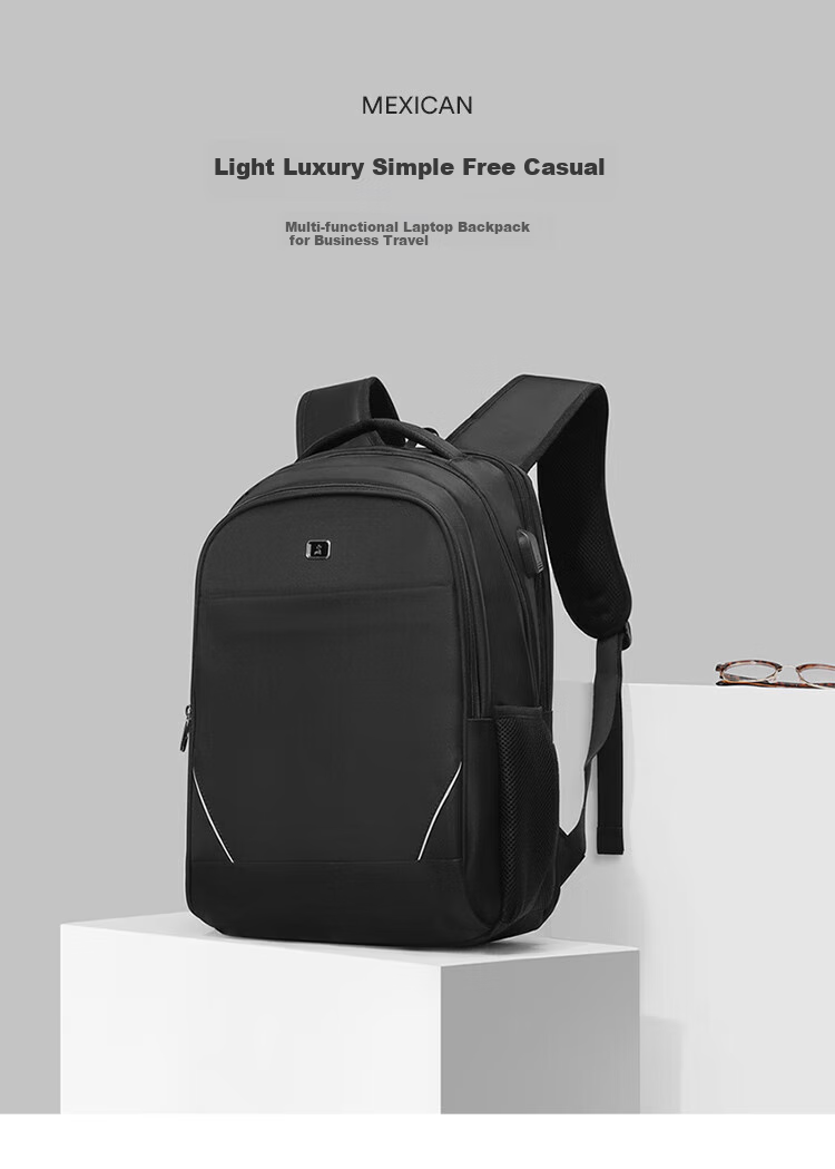 MEXICAN Backpack for Men, Travel Backpack, 15.6/16 Inch Laptop Bag, Water-Resistant Schoolbag for Students, Business Commute Bag for Me 1