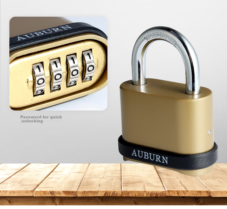 Aoben Password Padlock 7612, Cargo Door Lock, Anti-Theft Lock, Indoor And Outdoor Door Lock 4