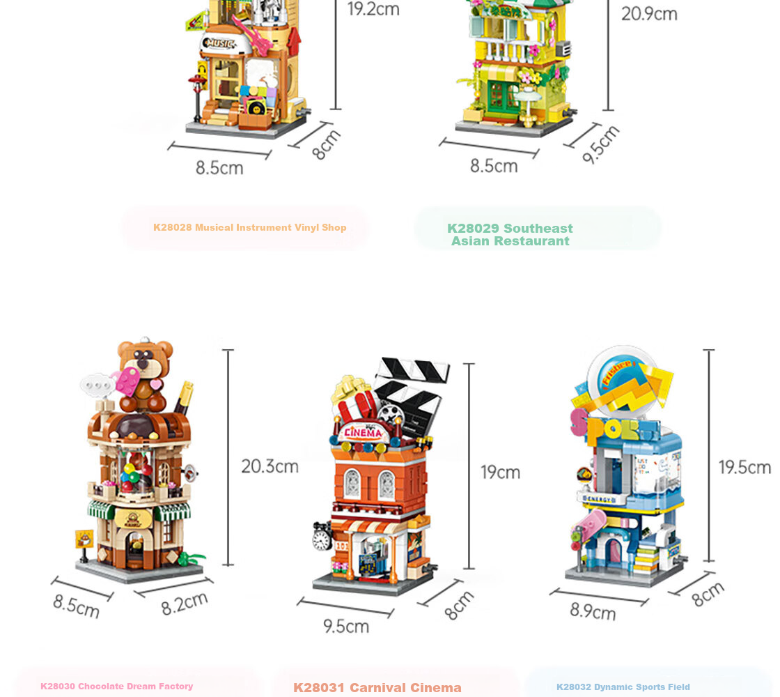 MINISO Musical Instrument Store, Building Blocks, Children's And Adult Assembly Toys, Desktop Ornaments, Birthday Gifts for Men And Wome 26
