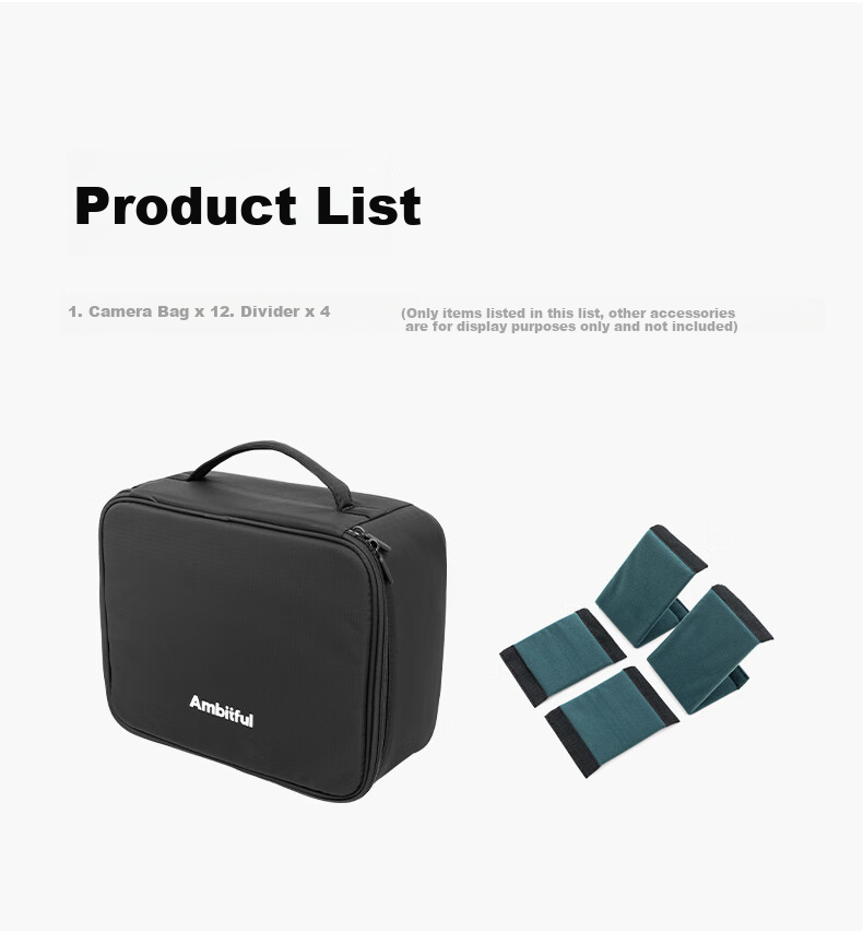 AMBITFUL Zhijie Zoom P7 Multifunctional Storage Bag Portable Photography Camera Lens Case for Top Flash Fill Light Outdoor Protection Bag [L Large] 19
