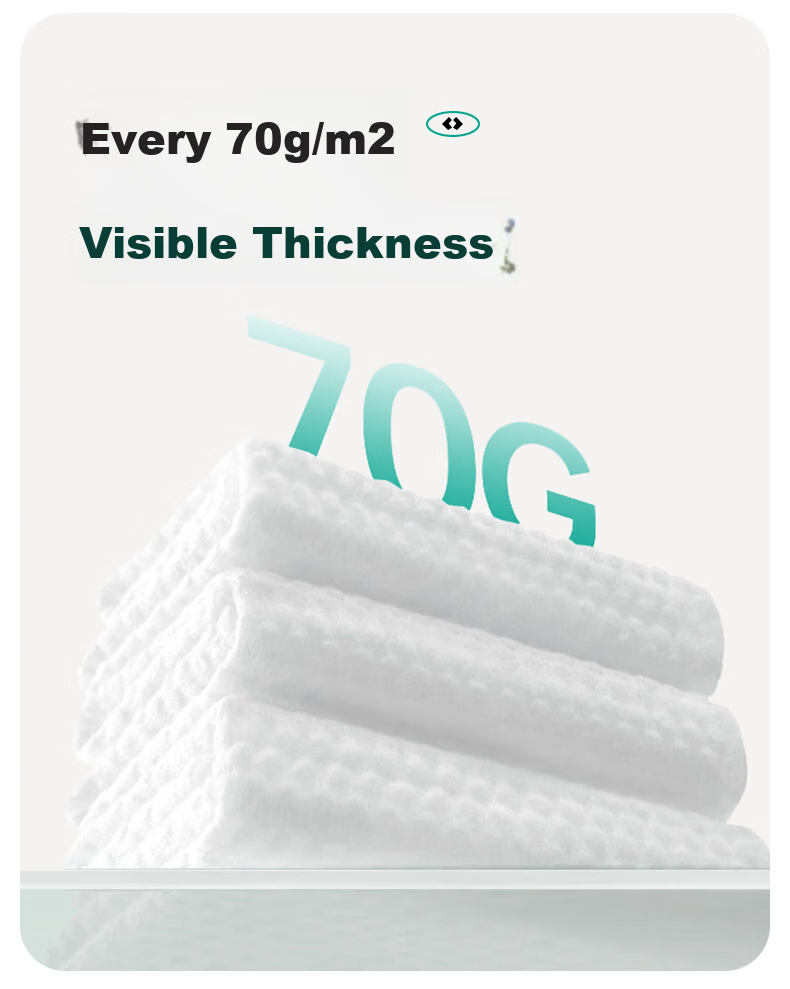 Briars Disposable Bath Towels, Thickened And Enlarged, Antibacterial, Pearl Pattern, Portable Travel Shower Towels (70*140CM), Pack of 5 2