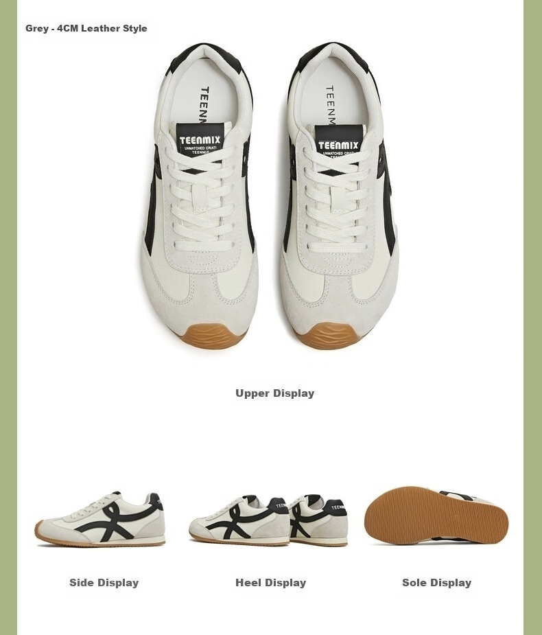 TEENMIX Rainbow Filling Candy, Height-Increasing Thick-Soled Red Forrest Gump Sneakers, Casual Sports Shoes 23