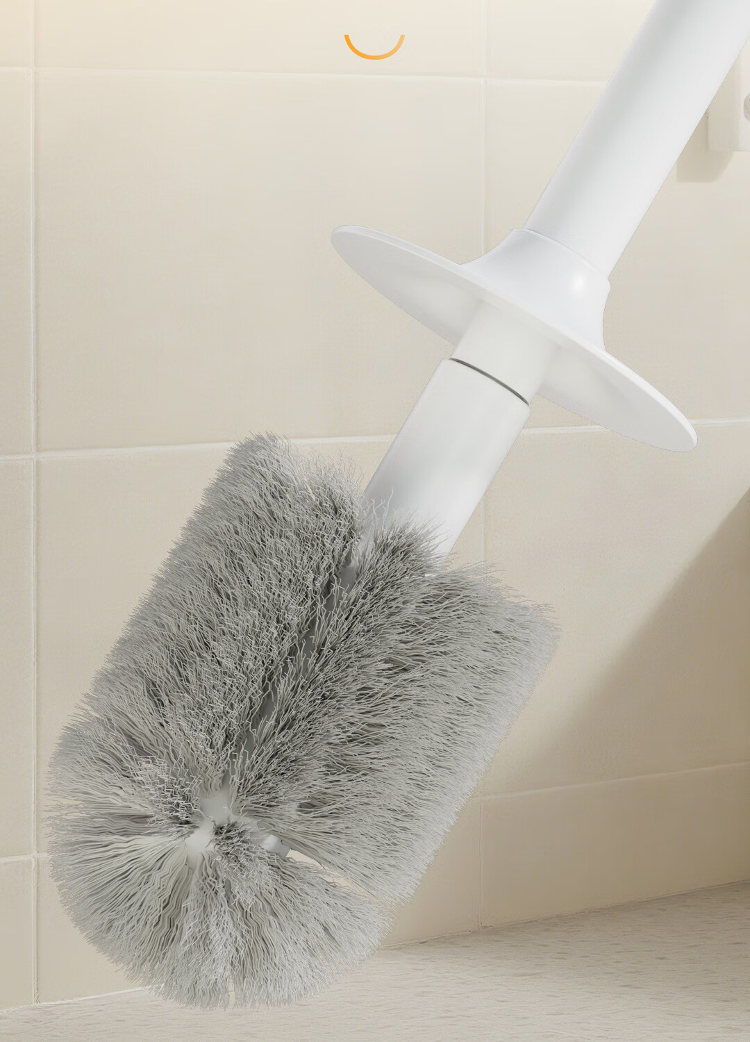 Deli Toilet Brush Set with Base, Upgraded No-Dead-Angle Household Bathroom Cleaning Brush Set 6