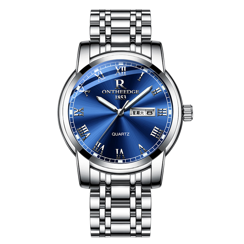 GEORGCOUNT Men's Watch 2025 New Business Automatic Waterproof Luminous Quartz Watch for Men and Youth Students