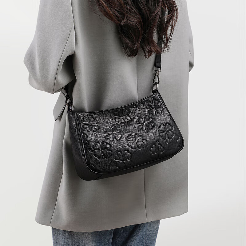 Aiqinghai Leather Handbag, Women's Crossbody Shoulder Bag, Mom Bag, Light Luxury Brand, Birthday And Mother's Day Gift, Practical Present for Mom