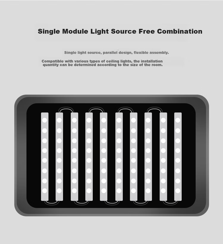 NVC LED Magnetic Ceiling Light Strip Replacement Lamp Core Tube 22W Cool White Single Piece (Connectable) 3