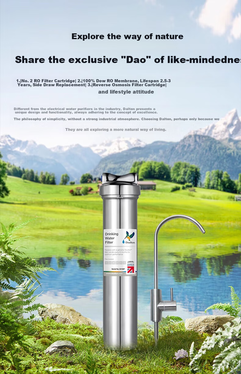 Doulton Household Direct Drinking Water Purifier, Kitchen Tap Filter, Diatomaceous Earth Ceramic Water Dispenser, Ultrafiltration Water Purification System without Wastewater, Under-Sink Type D-IP301 3