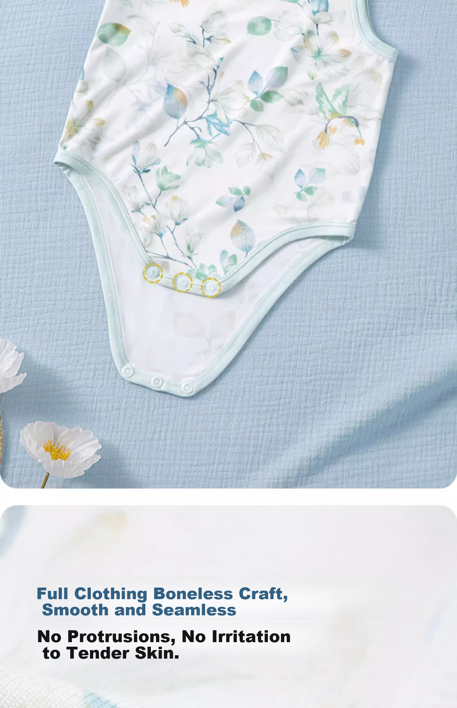 Beitaisi Baby Clothes, Summer Thin Onesie, Newborn Infant Yokesi Sleeveless Vest Bodysuit Romper 18