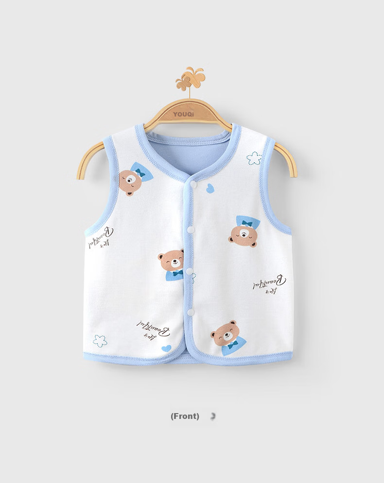 Youqi Baby Clothes, Unisex Infant Spring And Autumn Warm Vest, Early Autumn Outer Vest, Top for Winter Undershirt 10