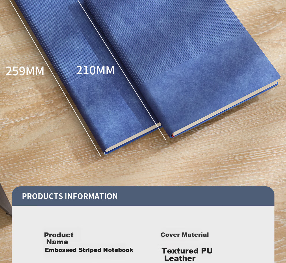 Zuolanzhe B5 Business Notebook, Stylish Customizable Soft Leather Cover Journal, Thick Stationery Notebook, Diary, Work Log, Meeting Record Book, Red 9
