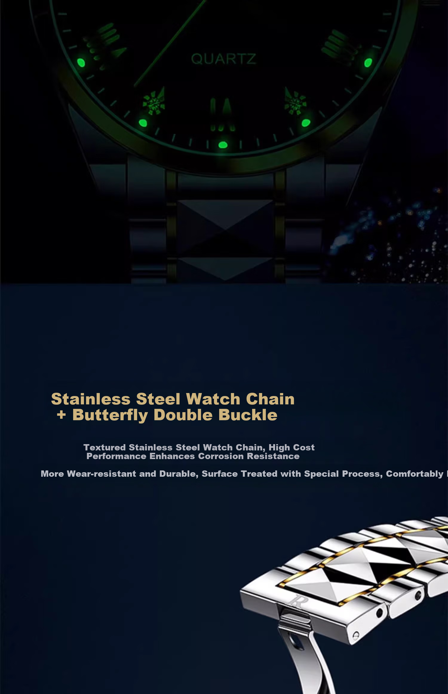 George Earl Men's Business Mechanical Quartz Watch Waterproof Youth Student Middle High School Men's Watch 2025 New Model 9