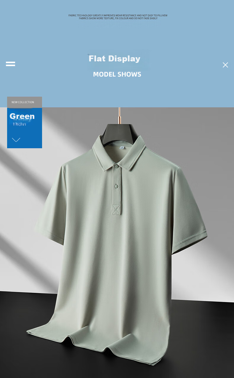 Jeanswest POLO Shirt for Men, Short Sleeve, 2026 Summer Fashion, Comfortable Casual Quick-Dry Versatile Top, Black, 4XL 9