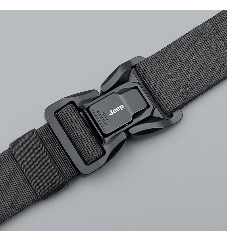 JEEP Outdoor Tactical Woven Belt for Men with Magnetic Buckle Nylon Military Training Gift for Boyfriend Husband Father Practical Birthday Present 12