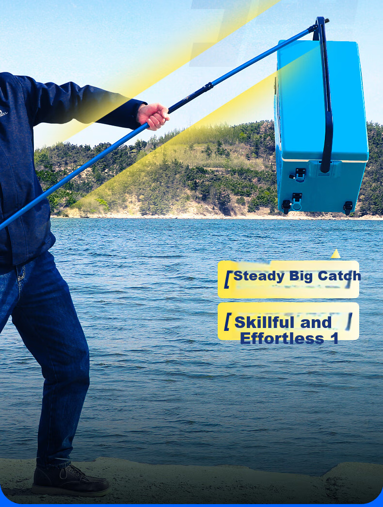 Woding Carbon Fiber Fishing Rod, Ultra-Light And Ultra-Hard, Telescopic And Extendable, for Catching Big Fish 9