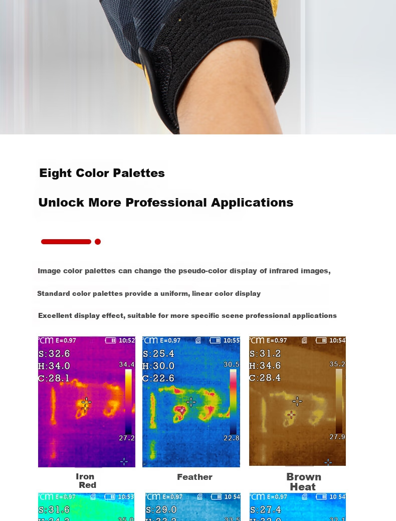 CEM DT-874Z Thermal Imager, High-Precision Infrared Imaging Power Fault Underfloor Heating Leak Detection Thermal Camera 8