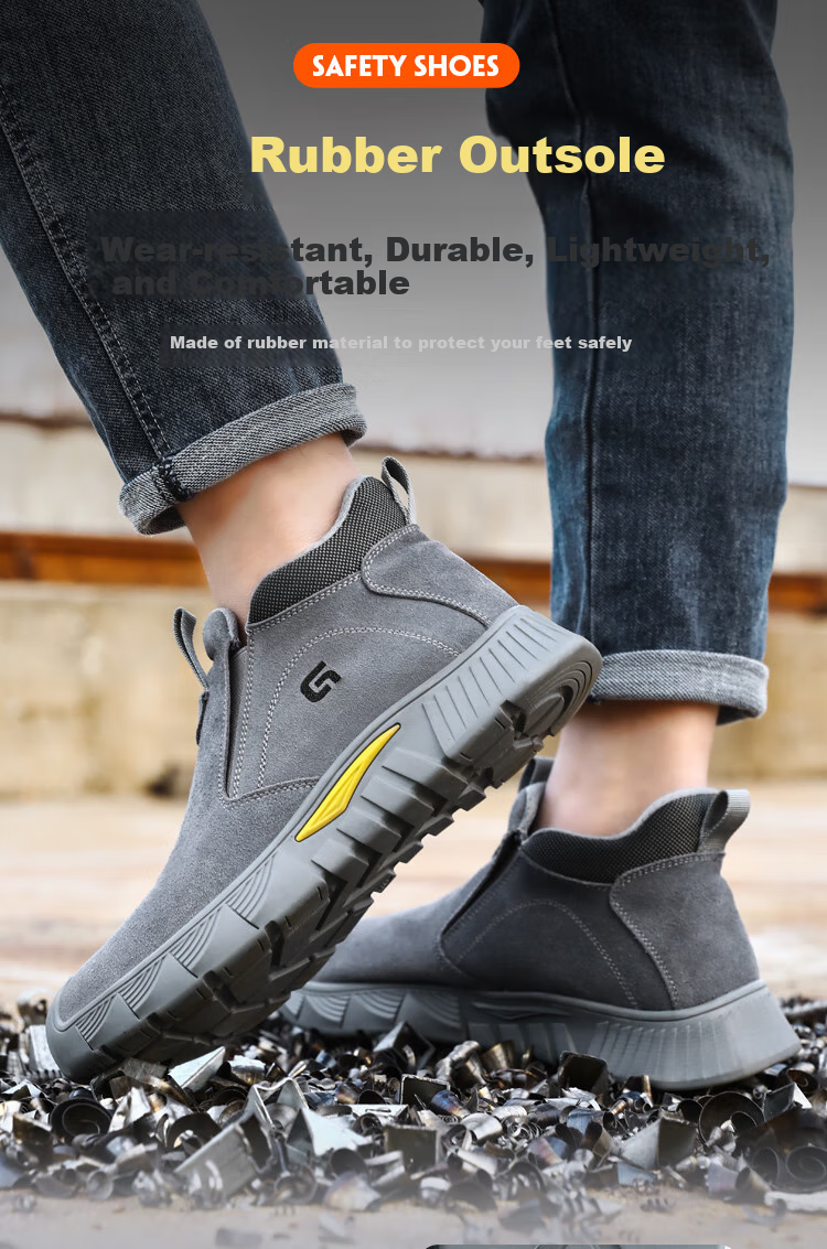 Jingtu Welding Safety Shoes for Men, Summer Breathable Steel Toe Cap Anti-Puncture Spark-Proof Work Shoes 3005 Size 42 7