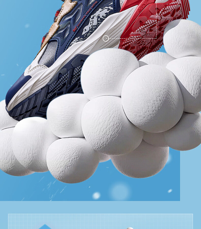 361° Kids Winter Cotton Shoes 25 2022 Boys Girls Fleece Warm Durable Non-slip Knob Sports Running Shoes Black Size 40 3
