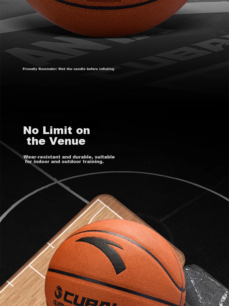 ANTA Kids Basketball No.5 Indoor Outdoor Wear-Resistant Cement Court Youth Primary School Outdoor Size 5 Gift Basketball 9