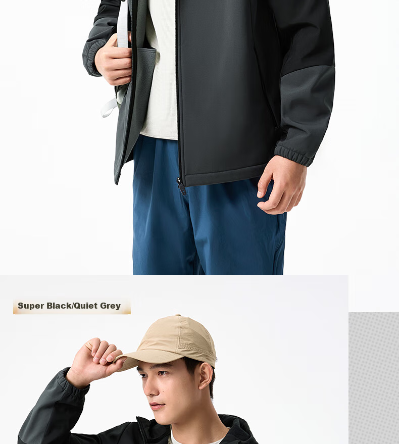 361° Men's Spring Jacket, Triple-Protection Sports Outdoor Water-Repellent Casual Fleece-Lined Coat, Style 652544602-1 18