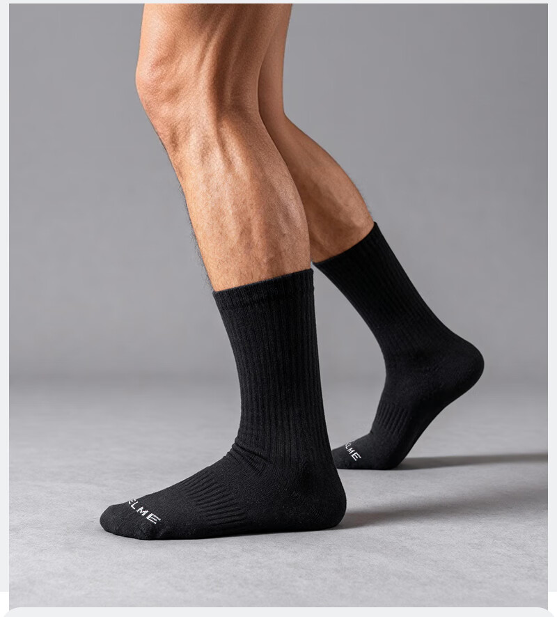 KELME Sports Socks [6 Pairs] Long Socks Spring Summer Basketball Badminton Running Sweat-Absorbing Odor-Resistant Casual Socks 9